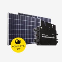 Balkonkraftwerk 600W Set, 1x Mikrowechselrichter, 2x PV-Modul