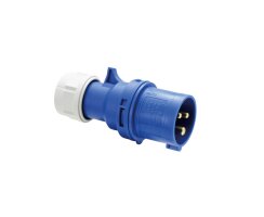 CEE-Stecker, 3-polig, 16A/230V, mit schraublosen TT-Klemmen