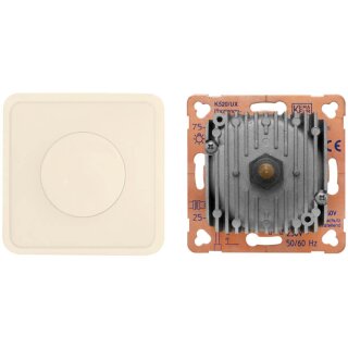 Druck-/Wechsel-Komplett- Dimmer, 20 - 800VA und 75 - 1000W, reinweiß