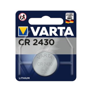 Batterie, Lithium, CR 2430, VARTA CR 2430 24,5 x 3,0 