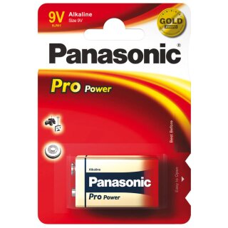 Batterie, Block, PRO POWER, PANASONIC Block, 6LR61, 9V 9V 