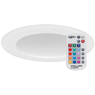 LED-Einbauleuchte, 230V/7W, bis 430 lm, RGB