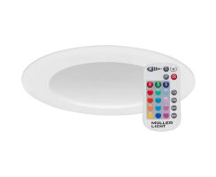 LED-Einbauleuchte, 230V/7W, bis 430 lm, RGB