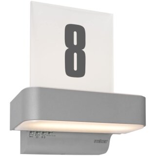 LED- Hausnummernleuchte mit Bewegungsmelder, LED/12W