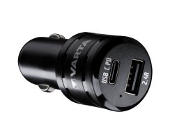 USB-Kfz-Lader, CAR CHARGER DUAL USB, 1 x USB-C,...