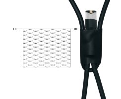 LED-Netz, LED-LICHTSYSTEM 31V, 160 superwarmweiße LEDs