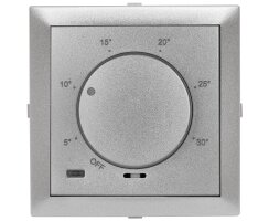 Zentralplatte, für Thermostat, LOGUS 90, alu-silber