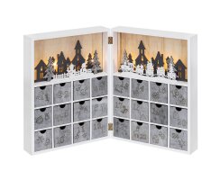 Adventskalender, 8 warmweiße LEDs