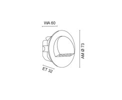 Wand- und Treppeneinbauleuchte, RUBI, LED/0,93W, 25 lm,...