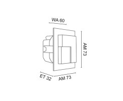 Wand- und Treppeneinbauleuchte, TIMO, LED/0,93W, 14 lm,...