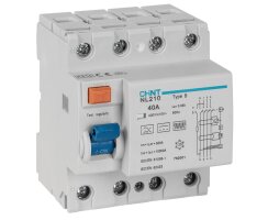 allstromsensitiver FI-Schutzschalter, NL 210, 4-polig