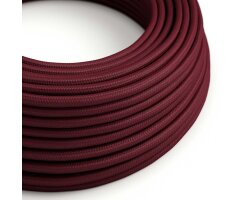 Textilkabel rund Querschnitt 2x0,75 mm farbig Bordeaux