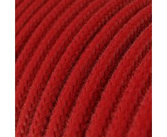 Textilkabel rund Querschnitt Rot 3x0,75