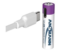 LI-ION-Akku  mit integrierten USB-C Ladeport, Mignon (AA)