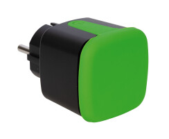 WiFi-Steckdosen-Adapter Outdoor, Smart Life, 230V/16A max. 3.840W IP 44, schwarz/grün