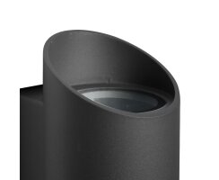 Nordlux Nico Außenwandleuchte Aluminium ROUND, 2 x GU10 schwarz