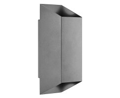 Nordlux Nico Außenwandleuchte Wandleuchte Aluminium QUADRAT, 2 x GU10