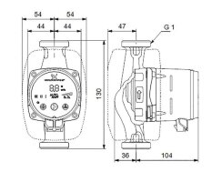 GRUNDFOS Hocheffizienz Umwälzpumpe ALPHA2 15-60 130mm