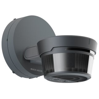 AP-Bewegungsmelder, Busch-Wächter® PRO 220, 2300W/VA, LED 400VA, Erfassungswinkel 220°, Reichweite bis 16 m, mit Impuls Funktion, Bluetooth anthrazit